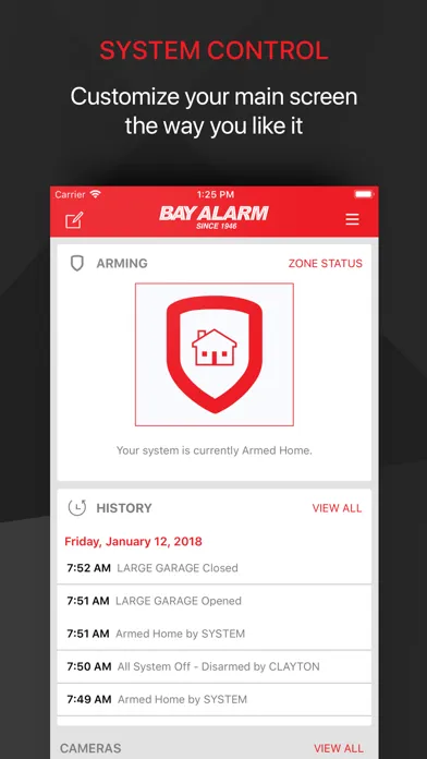 Bay Alarm Link Screenshots