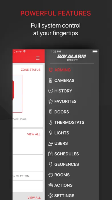 Bay Alarm Link Screenshots