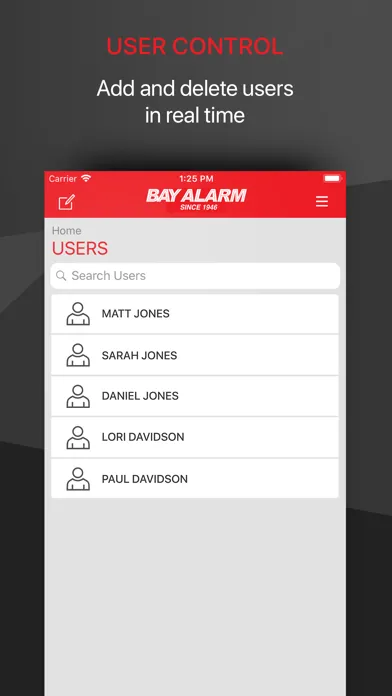 Bay Alarm Link Screenshots