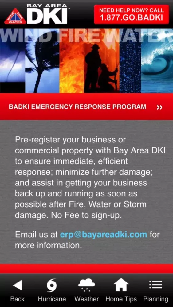 ภาพหน้าจอของ Bay Area DKI WindFireWater