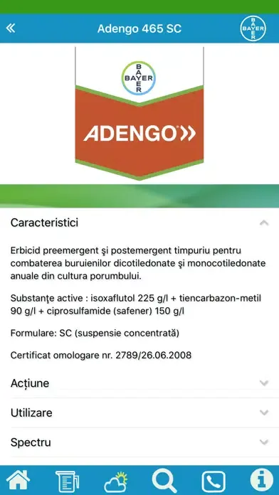 Captures d'écran de Bayer Agro Solution