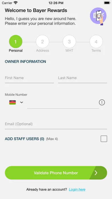 Bayer Rewards Plus سکرین شاٹس
