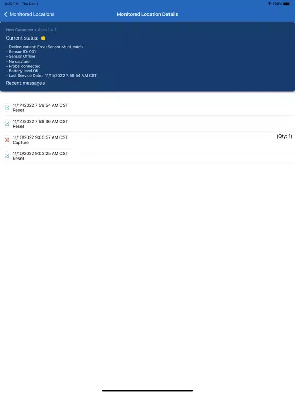 Screenshot di Digital Pest Management iPad 
