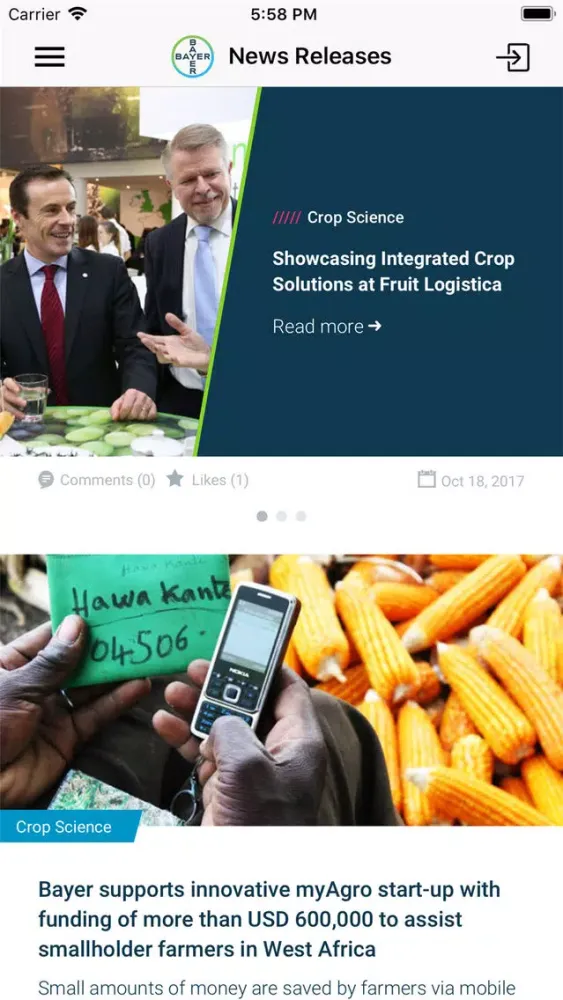 Tangkapan skrin ONE.Bayer