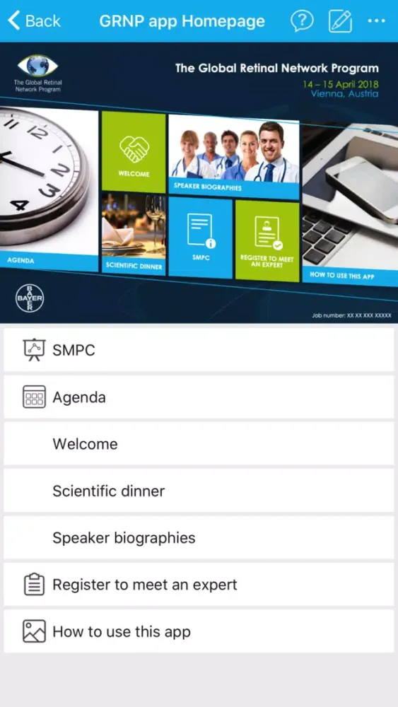 Screenshot di GRNP App