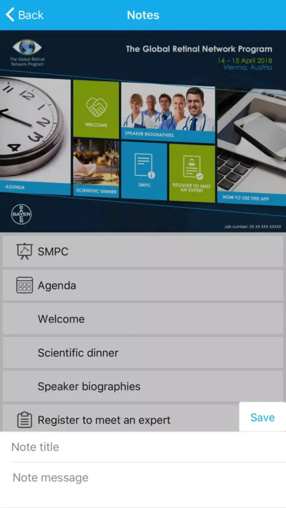 Screenshot di GRNP App