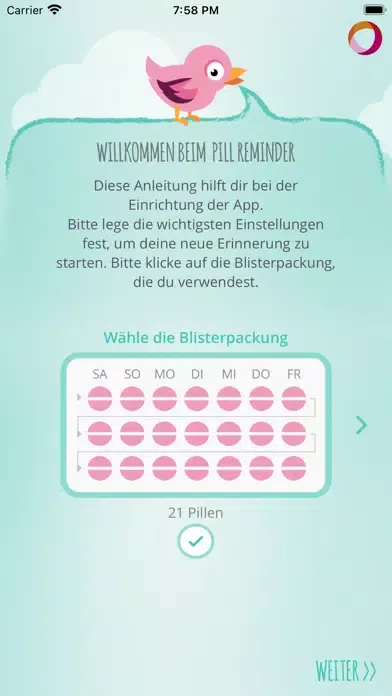 Tangkapan skrin Pill Reminder+ DE