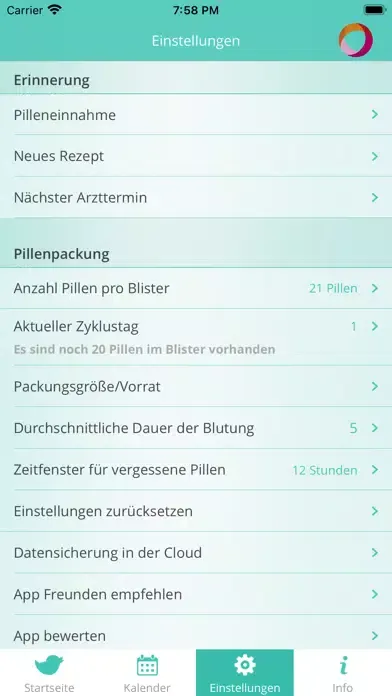 Tangkapan skrin Pill Reminder+ DE