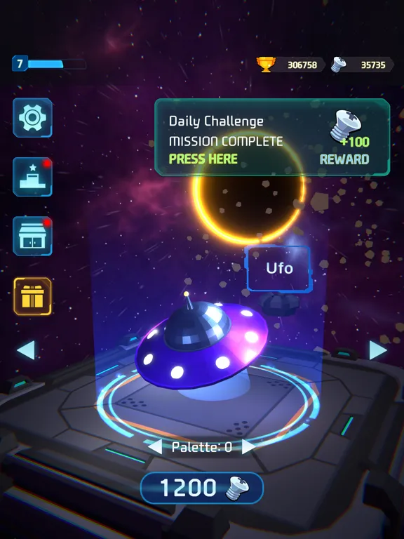 Galactic Void Runner iPad  Screenshots