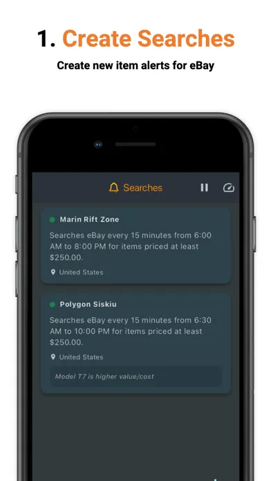 Capturas de pantalla de Alerts for eBay