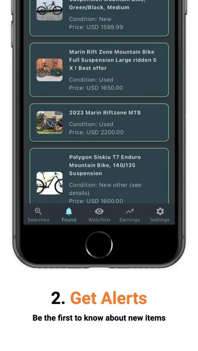 Capturas de pantalla de Alerts for eBay