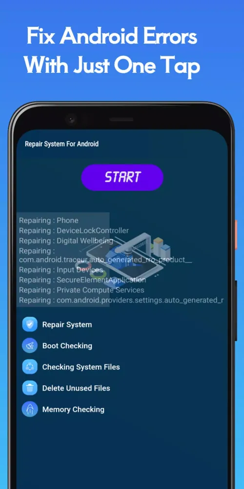 Скриншоты Repair System & Phone info