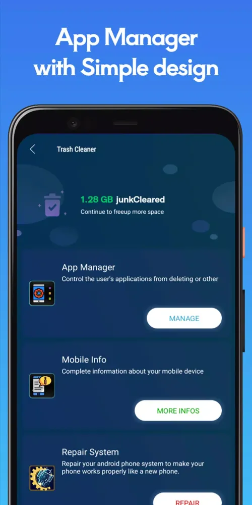 Скриншоты Repair System & Phone info