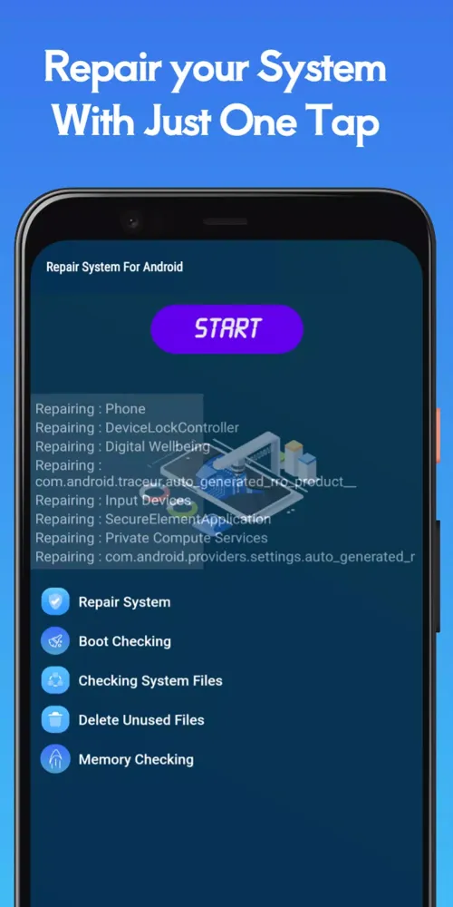 Скриншоты Repair System & Phone info