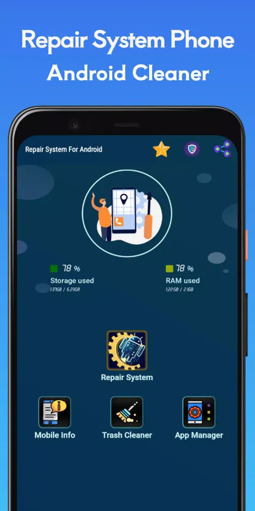 Скриншоты Repair System & Phone info