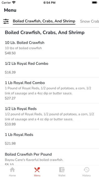 Bayou Cane Seafood Screenshots