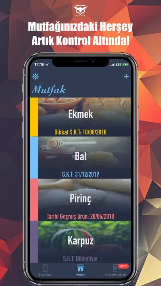Dolap Ekran Görüntüleri