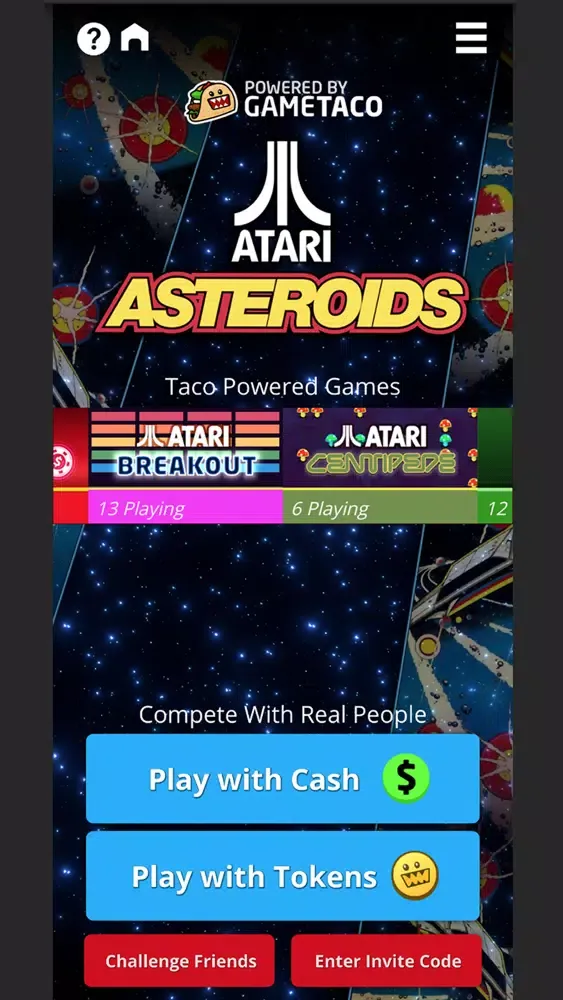 Zrzuty ekranu Atari Asteroids: Arcade Skills