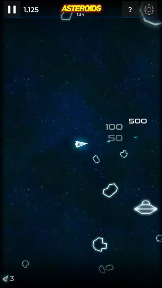 Zrzuty ekranu Atari Asteroids: Arcade Skills
