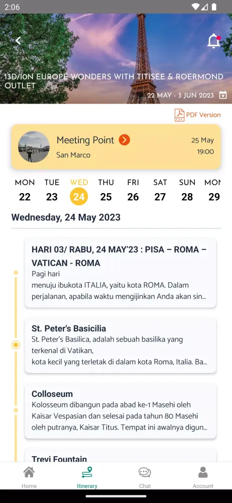 NADIA - Travel Planner Screenshots