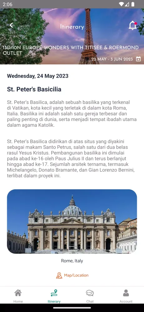 NADIA - Travel Planner Screenshots