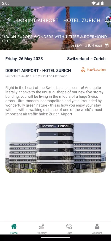 NADIA - Travel Planner Screenshots