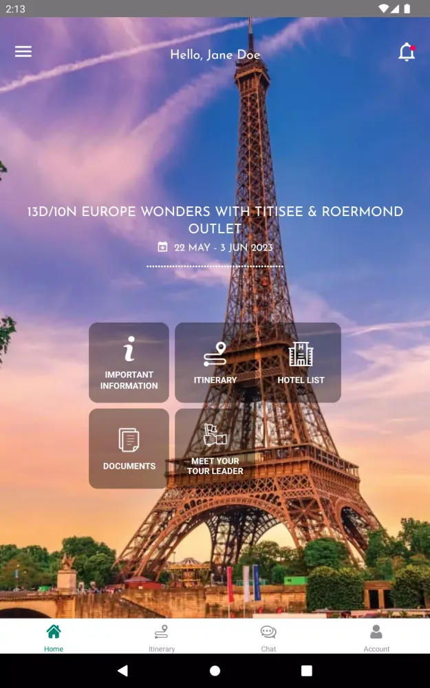 NADIA - Travel Planner Screenshots