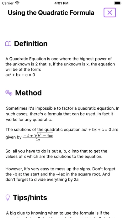 Math Review - GRE® Lite 스크린샷