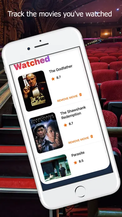 Capturas de pantalla de Watched - Movie Tracker