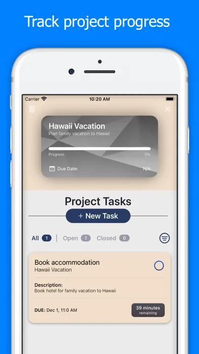 Captures d'écran de ZenTasks - Task Manager