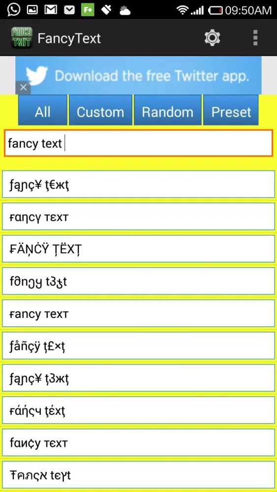 Fancy Text Screenshots