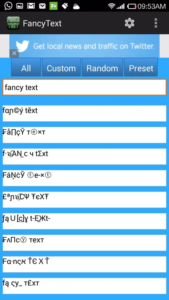 Fancy Text Screenshots