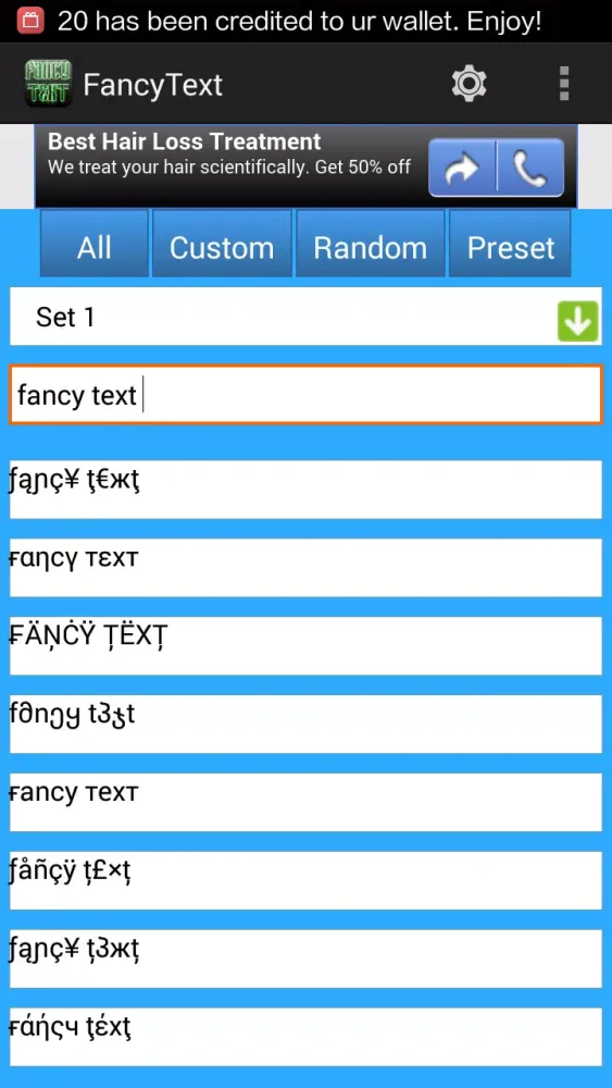 Fancy Text Screenshots