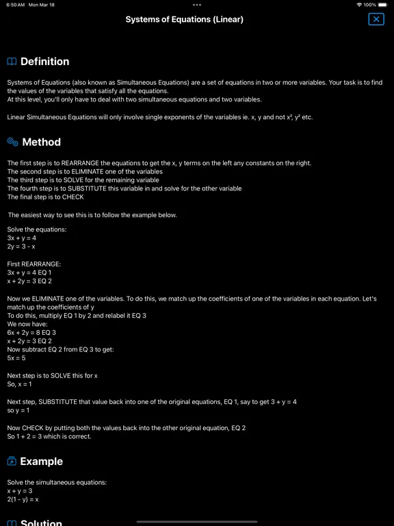 تصاویر SAT Math : Algebra Lite iPad 