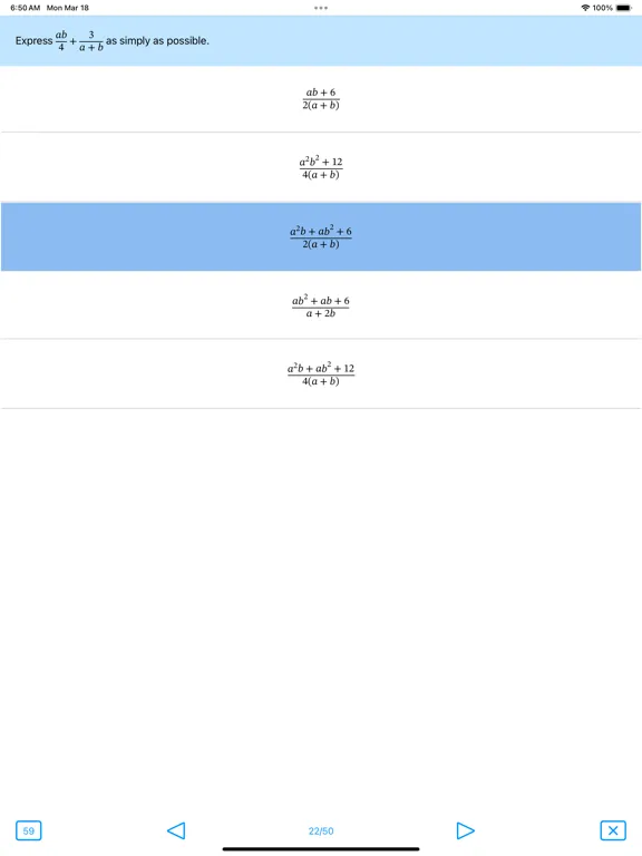 تصاویر SAT Math : Algebra Lite iPad 
