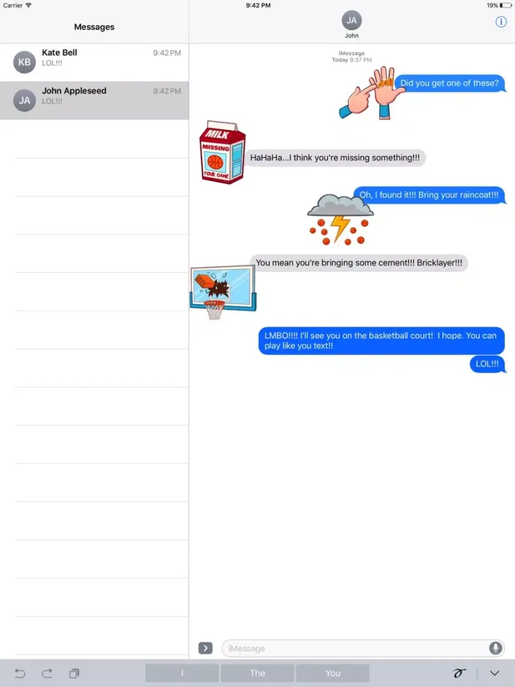 Zrzuty ekranu Ballermojis- Talk Trash Basketball Sticker Emojis iPad 