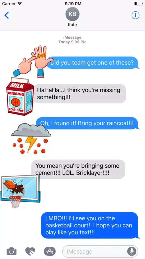 Zrzuty ekranu Ballermojis- Talk Trash Basketball Sticker Emojis