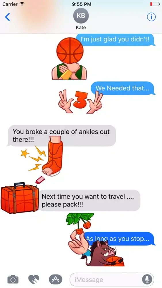 Zrzuty ekranu Ballermojis- Talk Trash Basketball Sticker Emojis