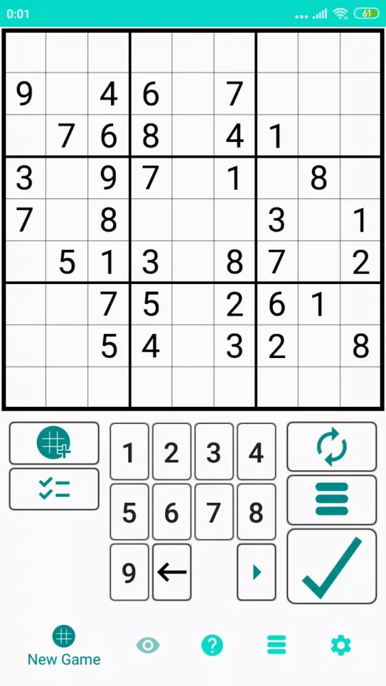 Ảnh chụp màn hình của Sudoku Solver