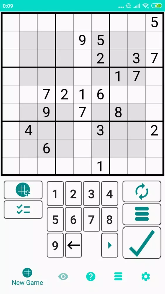 Ảnh chụp màn hình của Sudoku Solver