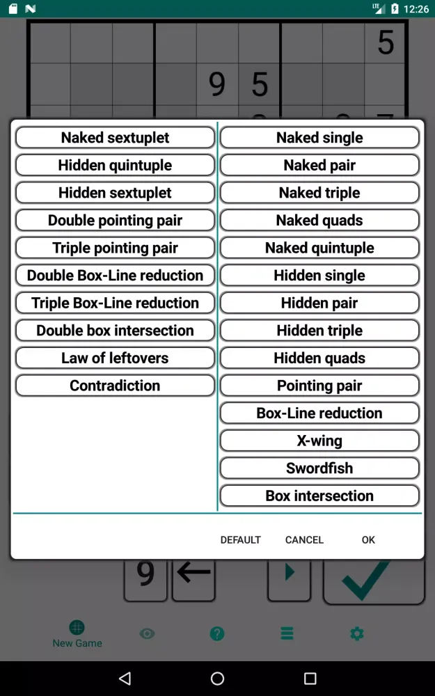 Ảnh chụp màn hình của Sudoku Solver