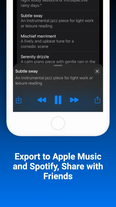 Ảnh chụp màn hình của AI Music Generator - Songburst