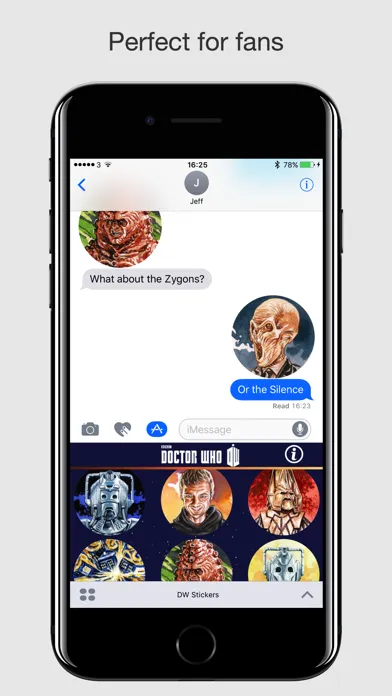 Doctor Who Stickers Pack 1 Ekran Görüntüleri