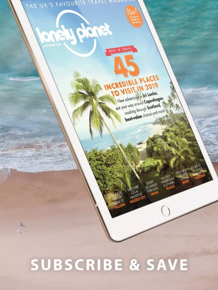 Ảnh chụp màn hình của Lonely Planet UK Magazine iPad 