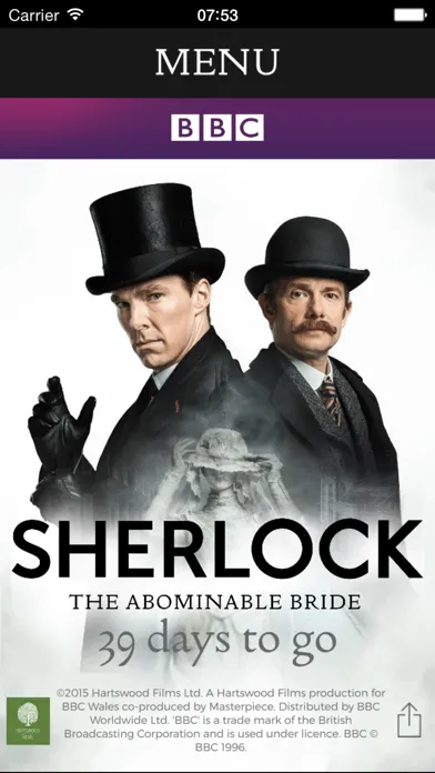 Sherlock The Abominable Bride App स्क्रीनशॉट
