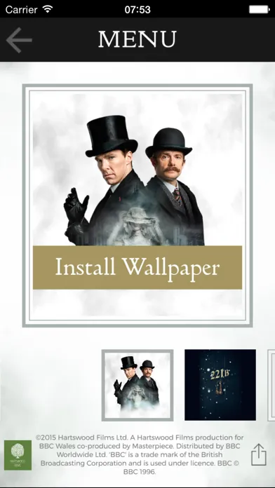 Sherlock The Abominable Bride App स्क्रीनशॉट