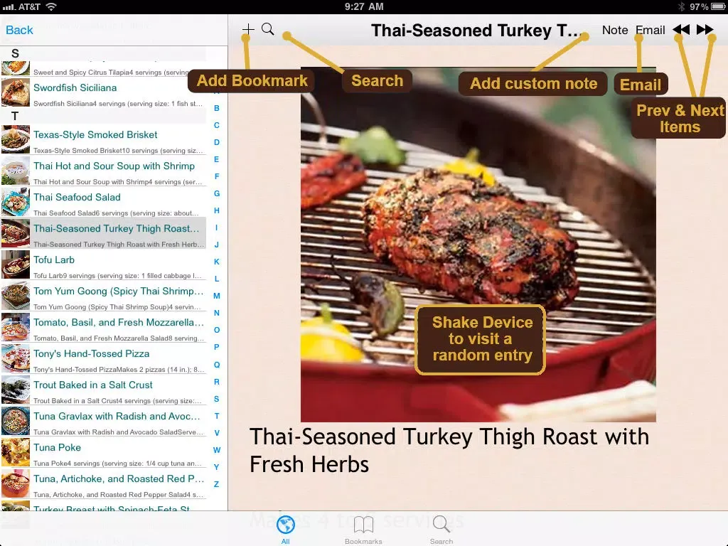 ภาพหน้าจอของ 400 Atkins Recipes iPad 