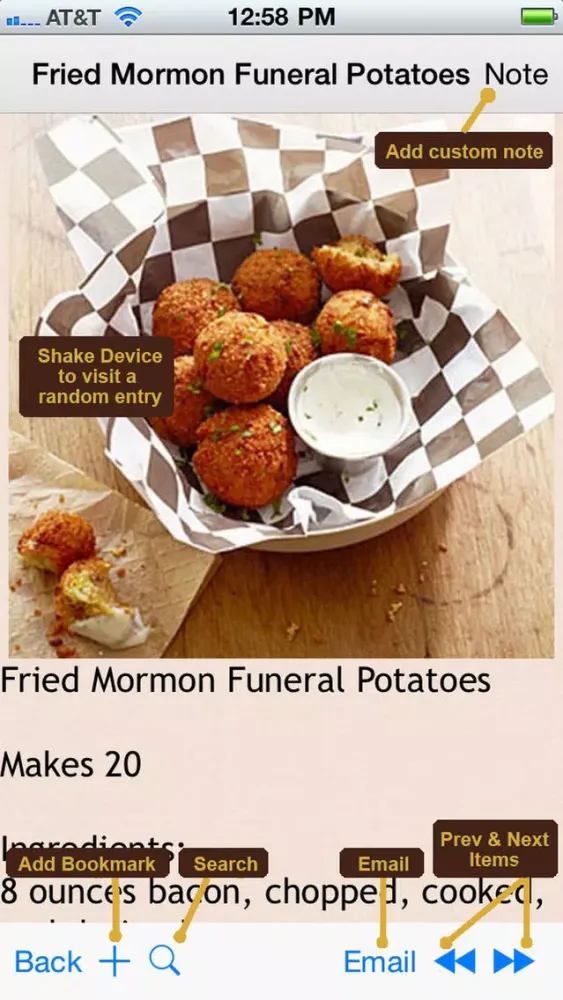 ภาพหน้าจอของ 400 Atkins Recipes