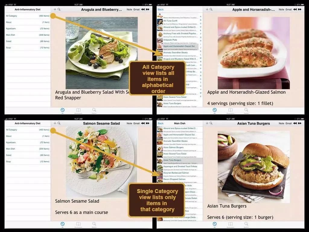 Screenshot di Anti-Inflammatory Diet Recipe iPad 