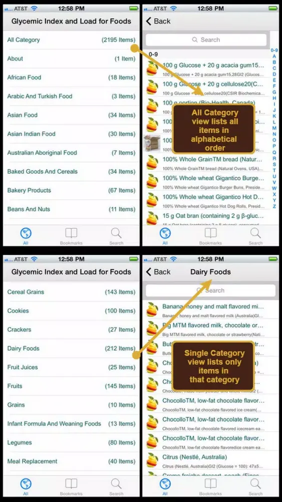 Glycemic Index and Load for Foods应用截图